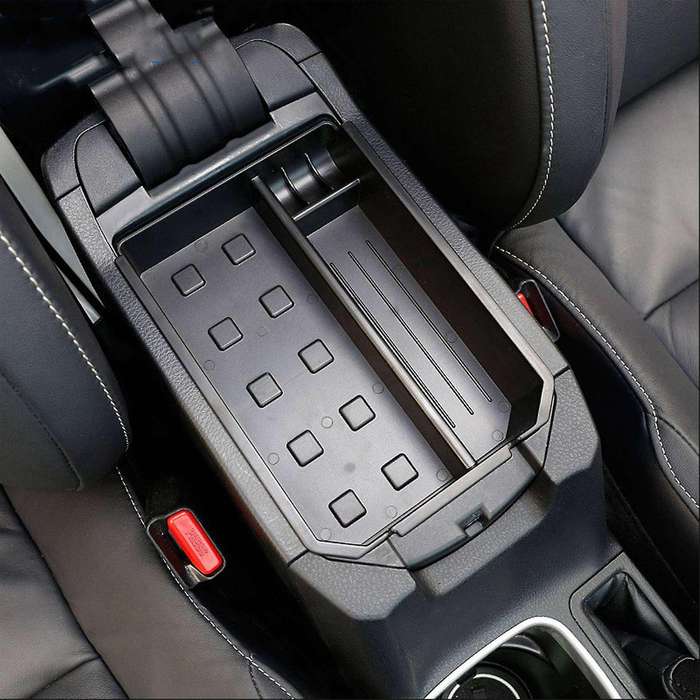 Car Central Console Armrest Storage Box Pallet Organizer Tray Glove Box for 2013 2014 2015 2016 2017