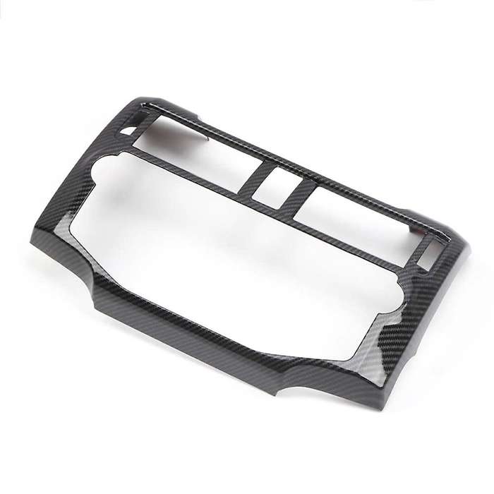 Car Central Console Navigation Frame for 4Runner 2010-2020 Carbon Fiber Navigation Panel Cover Trim