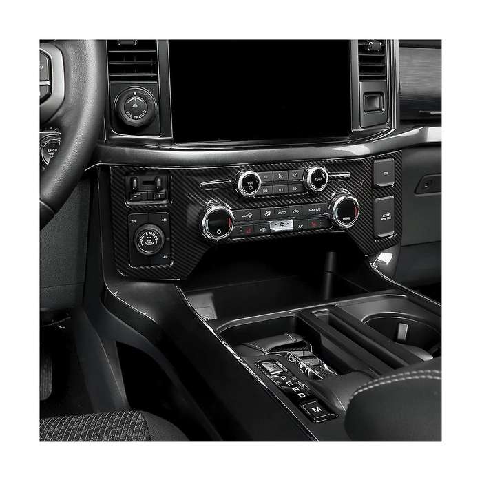 Car Central Control A/c Air Conditioning Panel Cover Trim for F 150 2021-2023 Accessories - Abs Carb