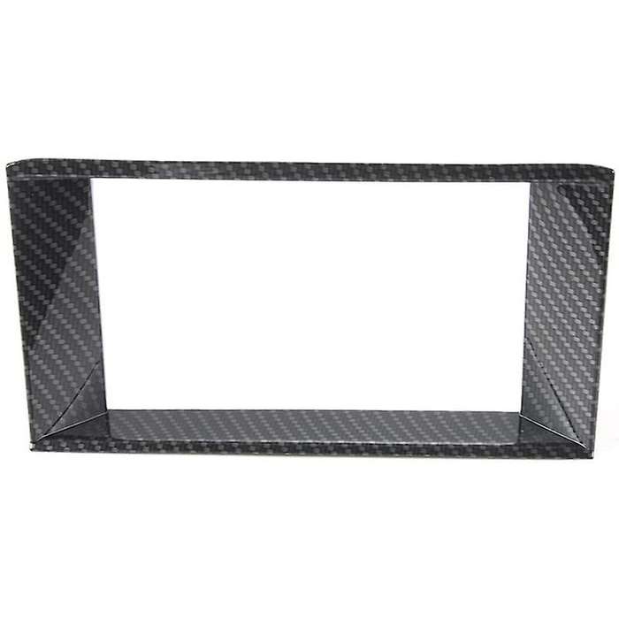 Car Central Control Display Carbon Fiber Sticker, GPS Navigation Panel Screen Frame Cover, for 2015-