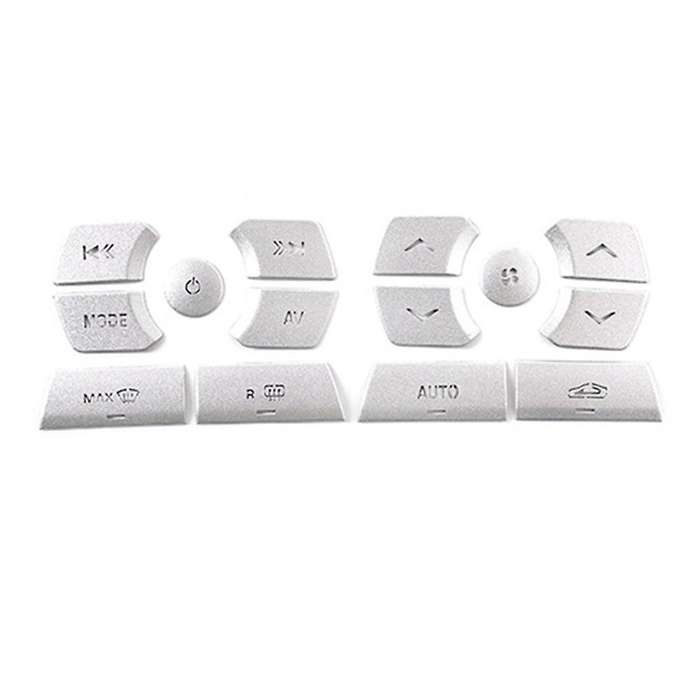 Car Central Control Multimedia Button Stickers for XF 2012-2015 Interior Accessories