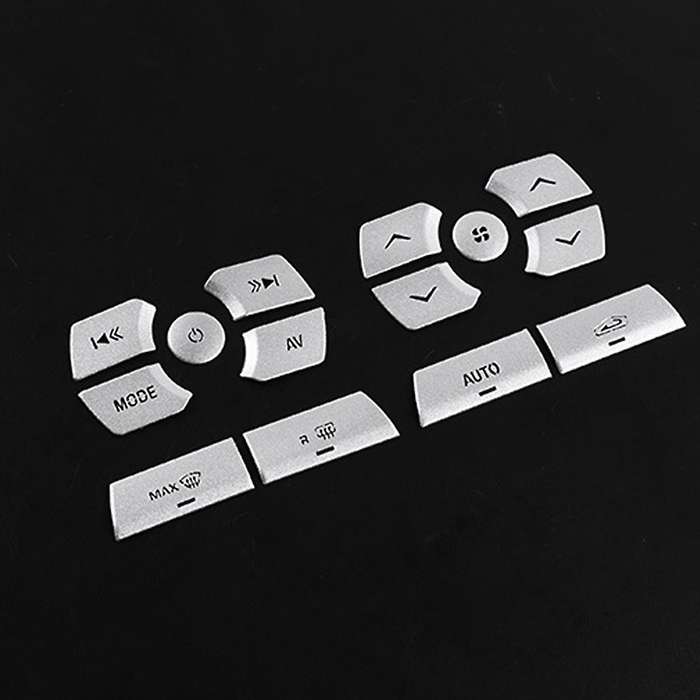 Car Central Control Multimedia Button Stickers for XF 2012-2015 Interior Accessories