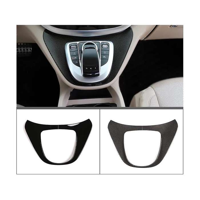 Car Central Control Multimedia Carbon Fiber Panel Sticker for V Class V250 V260 2015-2020(a)