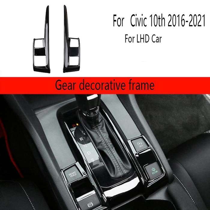 Car Central Control Panel Gear Shift Cover Trim Strips for 10Th 2016-2021 for Left-Hand Drive Paint