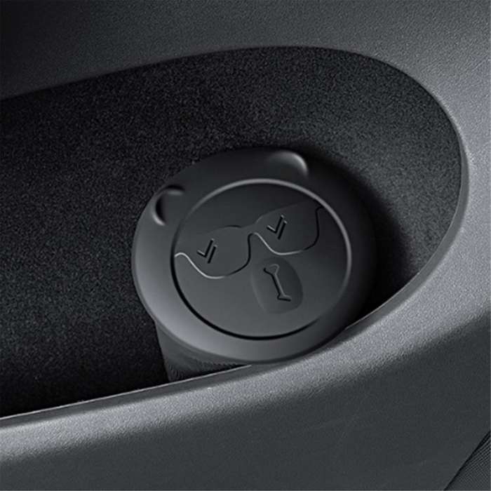 Car Central Control Trash Can Cup for Model 3 2024 Silicone Storage Box Interior Accessories