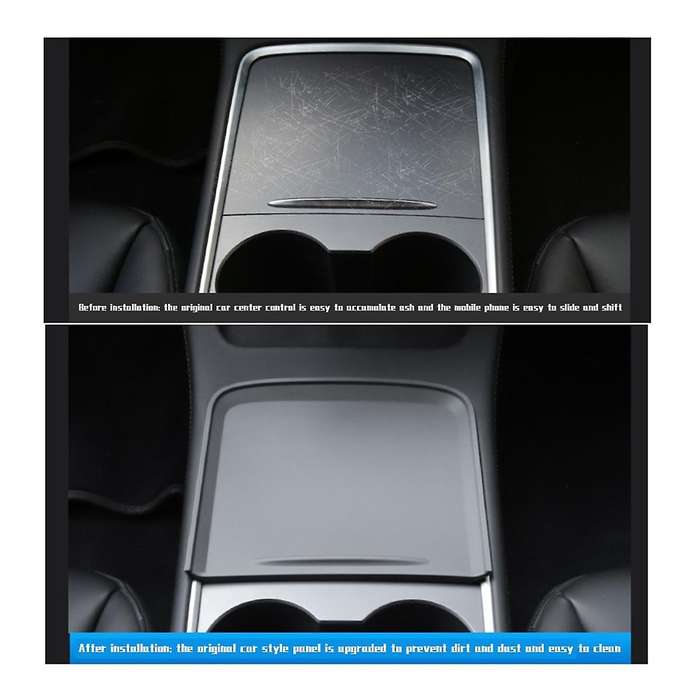 Car Central Control Silicone Pad for Model 3 Y Anti- Pad Center Console Push-Pull Protect Film Inne