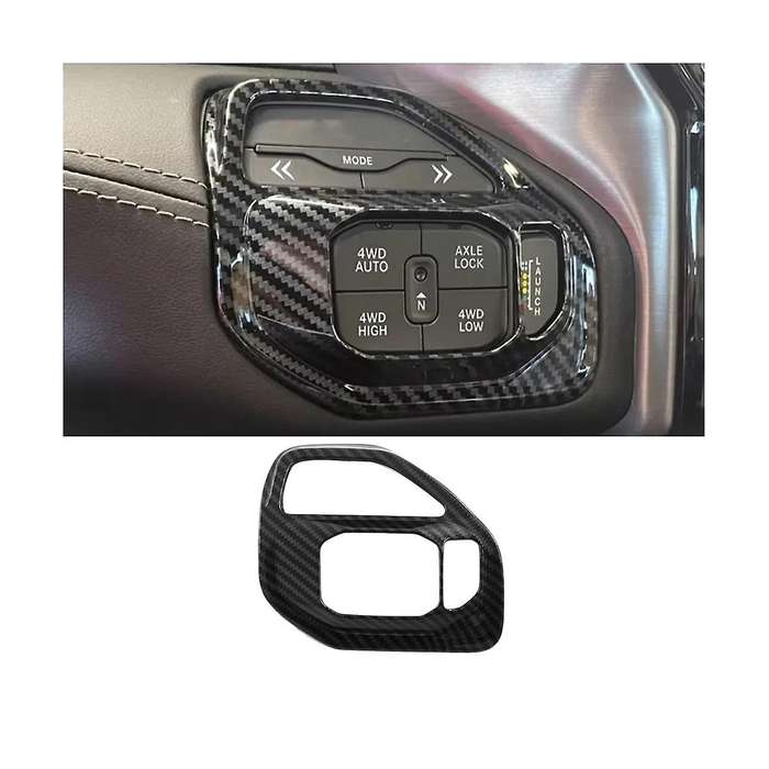Car Central Drive Mode Swtich Button Frame Trim Cover for RAM 1500 2500 3500 2019-2023 ABS Interior