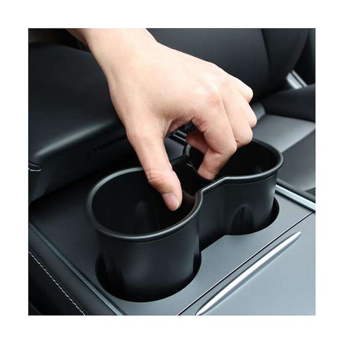 Car Central Control Water Cup Fixed Holder Slot Limit Clip Accessories for Model Y Model 3