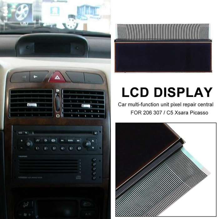 Car Central Navigator LCD Screen Display for Peugeot 206 307 Citroen C5 Xsara Picasso Multifunction