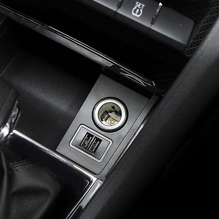 Car Charger Dual USB Ports Phone Quick Charge DVR Adapter Plug & Play Cable for 2017-2020 with White
