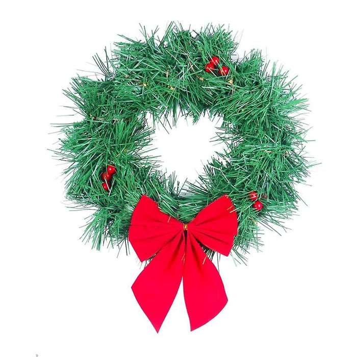 Car Christmas Wreath for Car Truck Suv Led Light Decoration Grill Decoration Car All Weather Winter