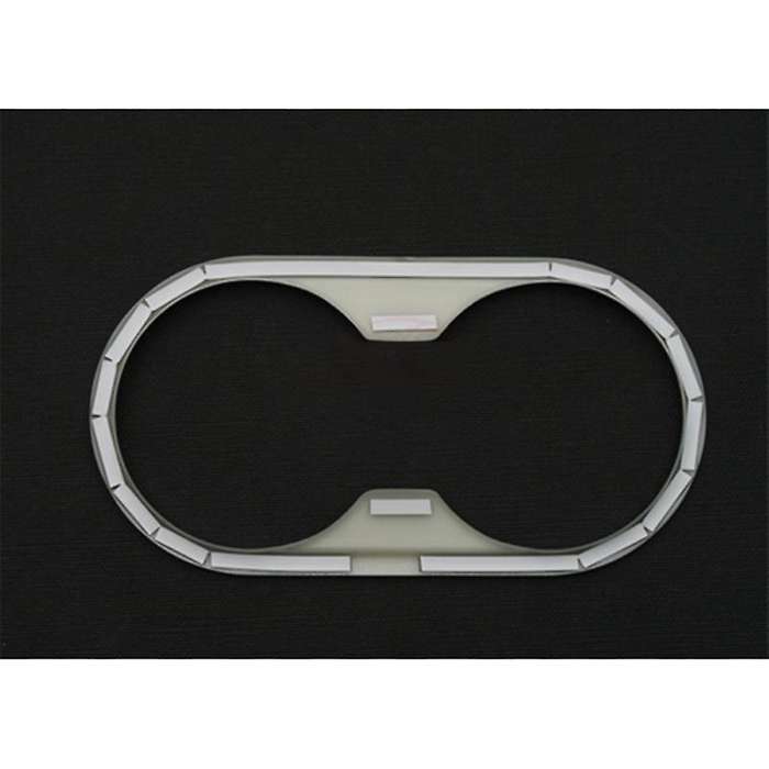 Car Chrome ABS Water Cup Holder Panel Cover Trim Frame for -A5 2018-2019 A4 B9 2017-2019