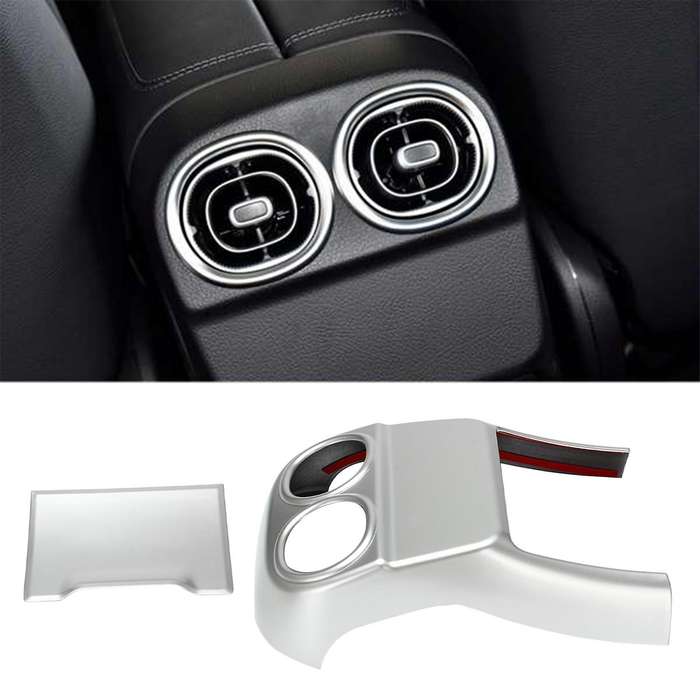 Car Chrome ABS Rear Outlet Cover Trim for C-Class W206 C260 2022 Interior Accessories
