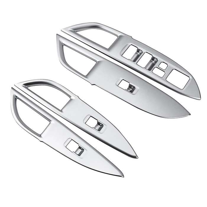 Car Chrome Door Window Armrest Switch Button Knob Panel Cover Trim Decoration for 2014-2018