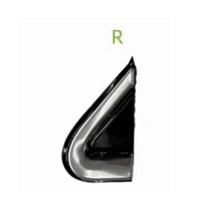 Car Chrome Front Window Triangle Plate Triangle Garnish Cover Panel for 2012-2016 68083130ad 680831