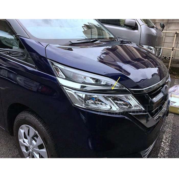 Car Chrome Headlamp Lamp Strip Cover Trim Fog Lights Strip Cover Styling Accessories for C27 2017-20