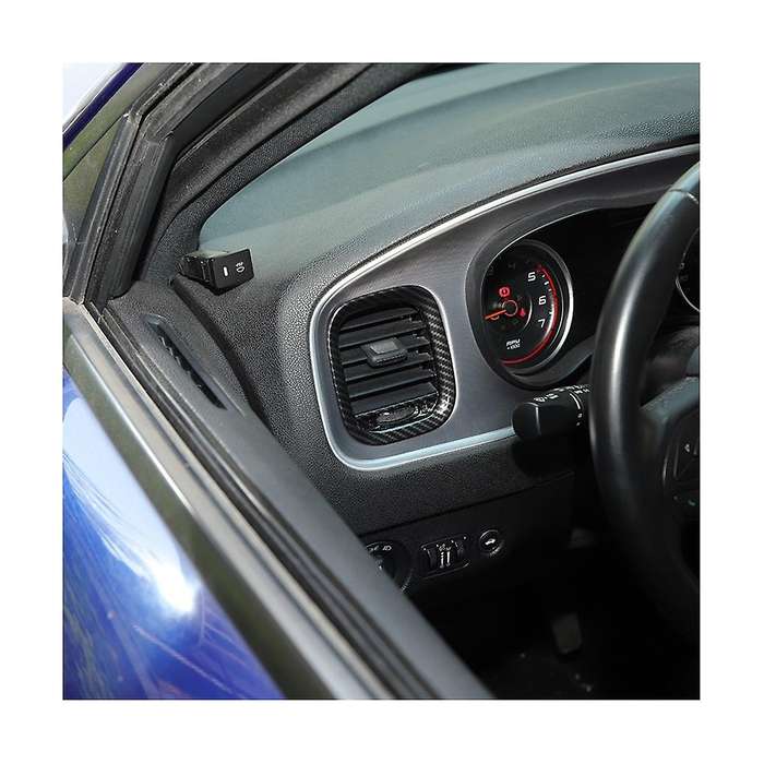 Car Cover Ac Outlet Trim Decorative for Charger 2011-2014 Accessories ,abs Carbon Fiber