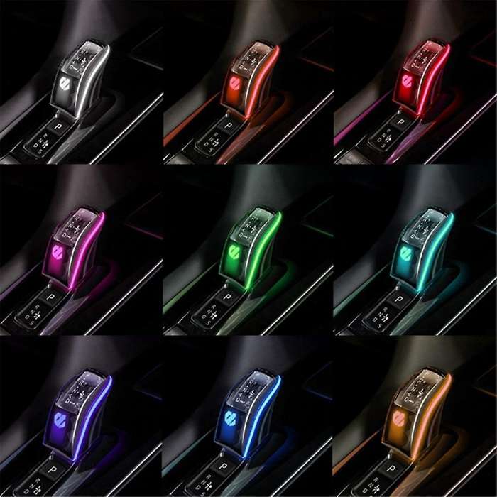 Car Crystal Gear Shift Knob Shift Handball Shifter Head with Ambient Light for ALPHARD 40 Series 202
