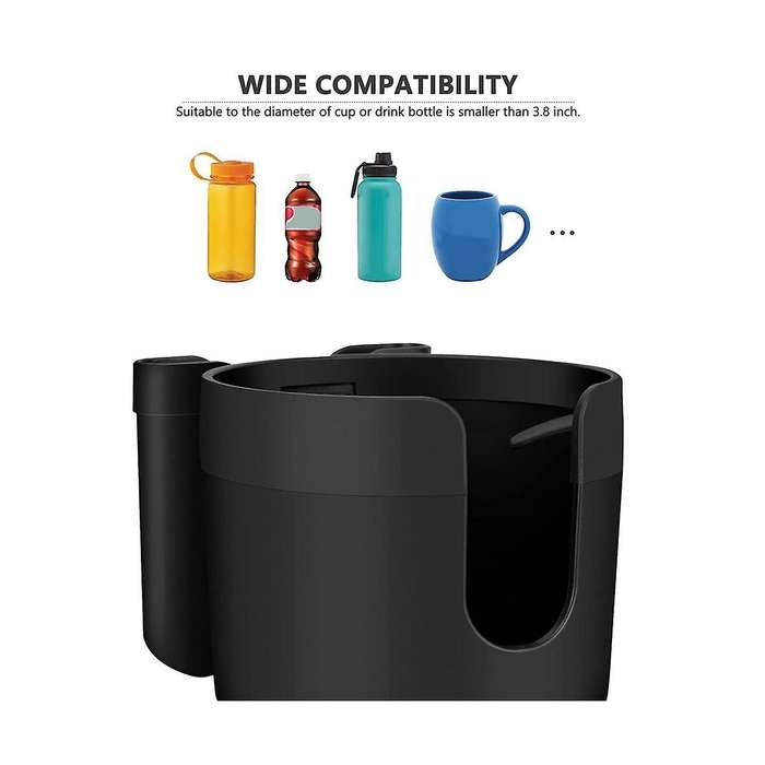 Car Cup Holder Expander, Multifunctional Cup Holder, 360 Rotation Car Drink Holders for Drink Bottle