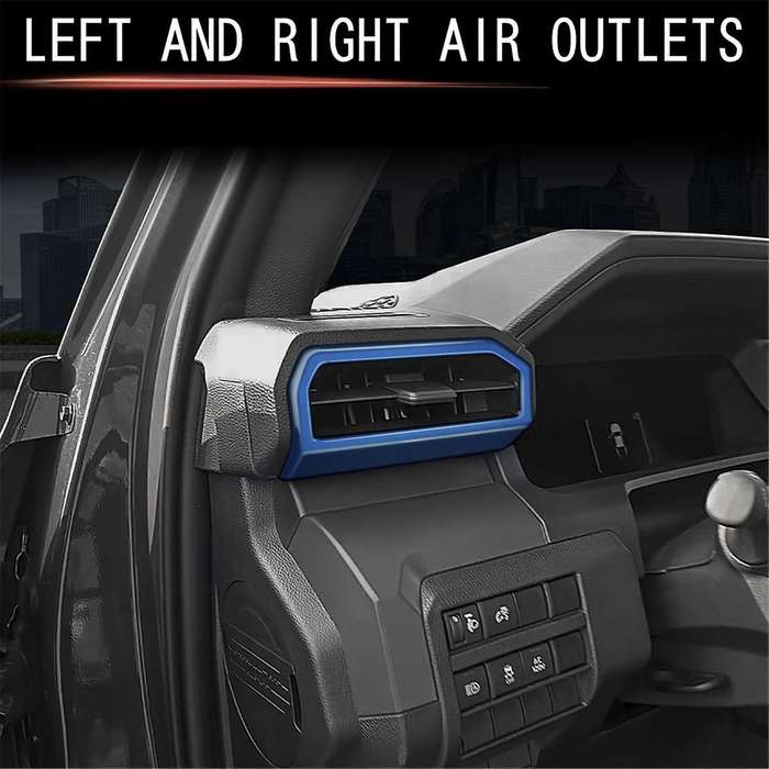 Car Dash A/C Air Conditioner Outlet Vent Cover Panel Trim for 2024 Car Interior Accessories Blue