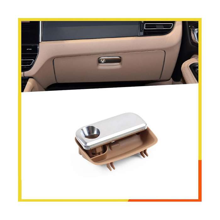 Car Dash Glove Box Passenger Side Door Switch Handle Trim for 718 (Black)