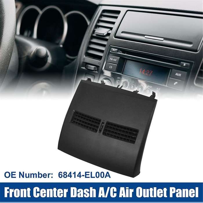 Car Dashboard Air Conditioning Outlet Panel Assy 68414-EL00A for Tiida 2004-2011 Center A/C Air Ven