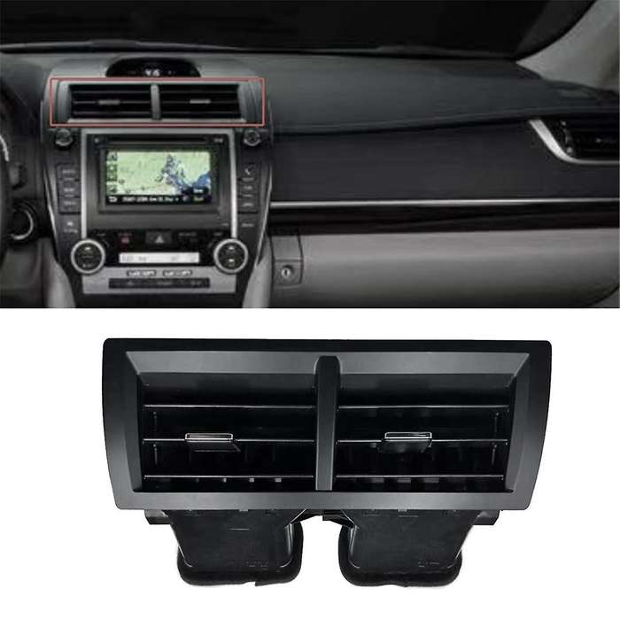 Car Dashboard Air Conditioning Outlet Assembly for 2012-2017 Center Console A/C Air Vent Grille Tri