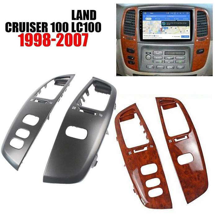 Car Dashboard Air Vent Frame Panel Cover for Toyota Lhd Matte Black