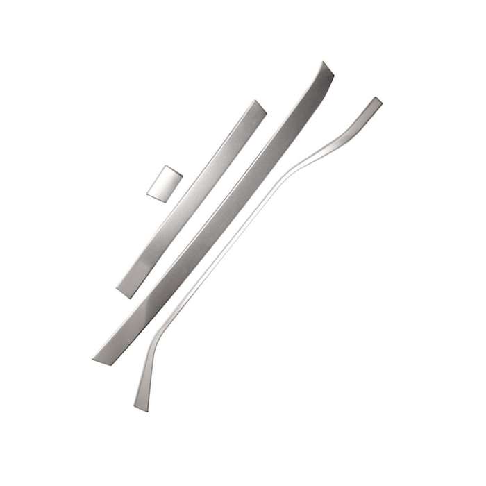 Car Dashboard Center Console Decorative Strips Decorative Accessories for 2017-2022 Silver