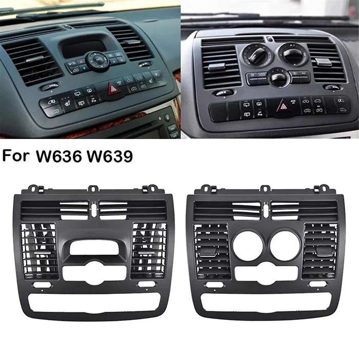 Car Dashboard Central Air Conditioner Vent Grille Cover Interior Parts for W636 W639 2010-2015,B