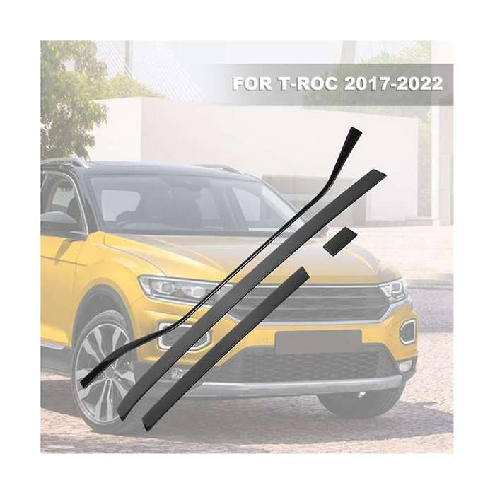 Car Dashboard Center Console Decorative Strips Decorative Accessories for 2017-2022 Black