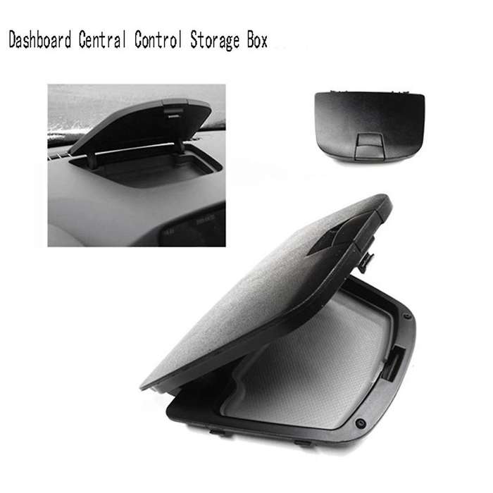 Car Dashboard Central Control Storage Box Cover Accessories for 2010-2015 Grey