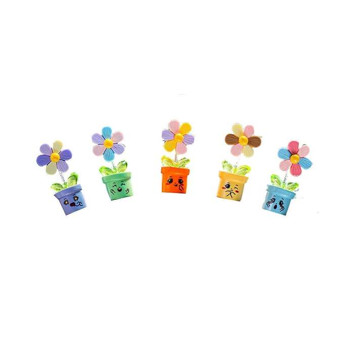 Car Dashboard Trim Flowerpot Ornament Shaking Dancing Flowerpot Cartoon Ornament Car Interior Cute F