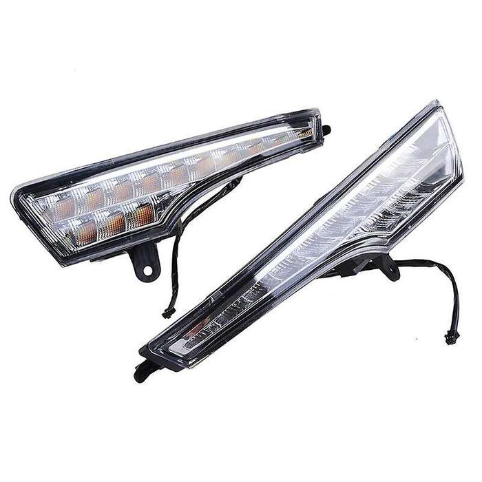 Car Daytime Running Light DRL LED Fog Lamp Cover with Yellow Turning Signal Functions for Altima Tea
