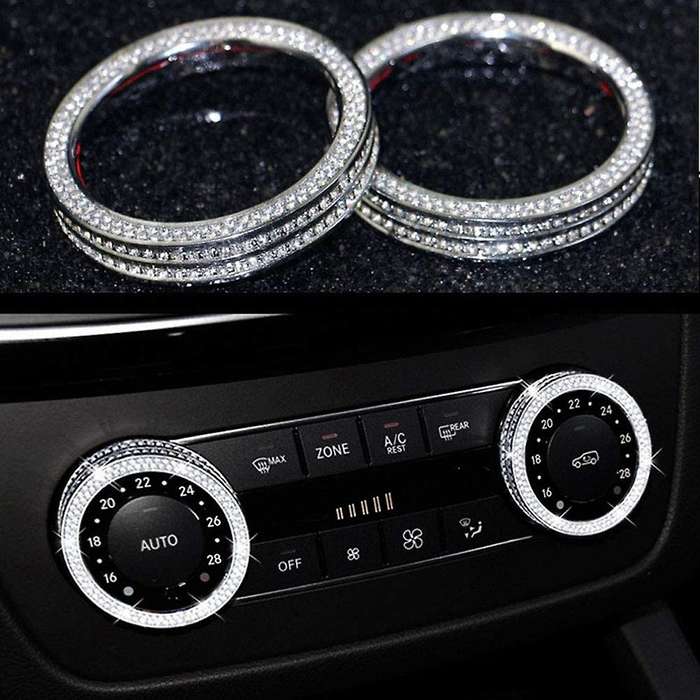 Car Decoration Air Conditioner Control Button Cover Switch Knob Regulator Cover Trim for - C GLS