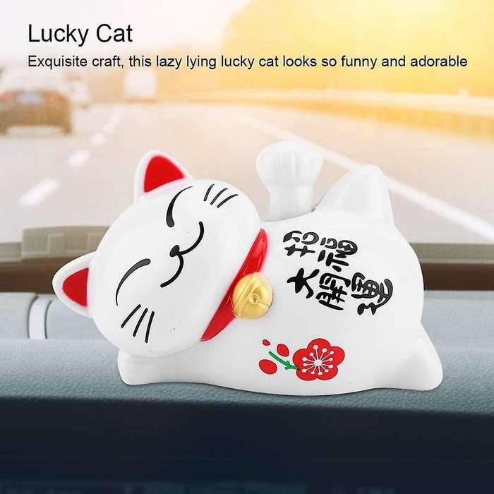 Car Decoration Solar Symbol Of Wealth Cute Lucky Accessories Home Office Decoration 11X7Cm 1