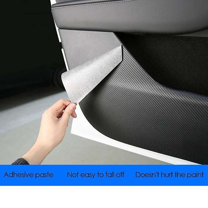 Car Door Anti Kick Mat Door Dust Proof Panel Cover Trim Door Anti-Kick Protector for Model Y 2021