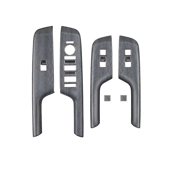 Car Door Armrest Cover Panel for 2024+ Window Glass Lift Switch Button Trim Frame Wood Grain