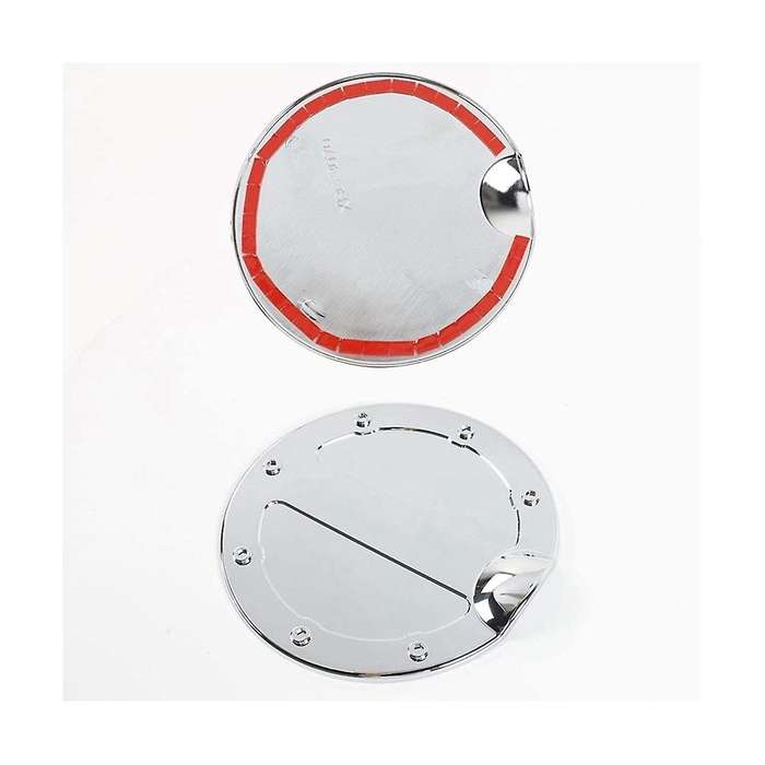 Car Door Fuel Filler Cap Cover Fuel Tank Cap for 2009-2014 Silver