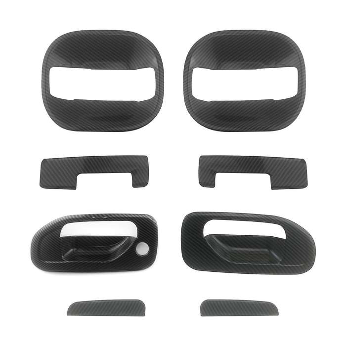 Car Door Handle Bowl Cover Decoration Protector Carbon Fiber Style for NV200 2010-2018