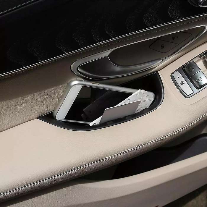 Car Door Handle Storage Box Tray for - W205 GLC-Class X253 2015-2019 LHD