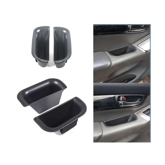 Car Door Handle Storage Box Organizer Tray for Land Cruiser Prado Fj120 2003-2009 ,front+rear Door