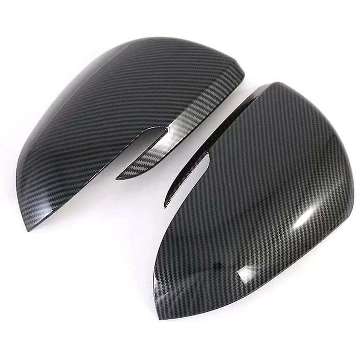 Car Door Side Rear View Mirror Cover Cap Decor Trim Carbon Fiber for Seltos 2019 2020