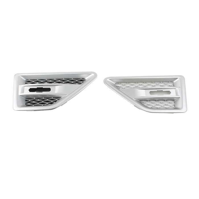 Car Door Side Vent Mesh Grille for 2 LR2 2006-2016 LR001660 LR0016158 Silver