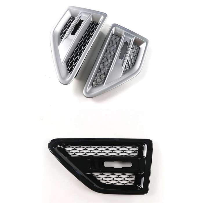 Car Door Side Vent Mesh Grille for 2 LR2 2006-2016 LR001660 LR0016158 Silver