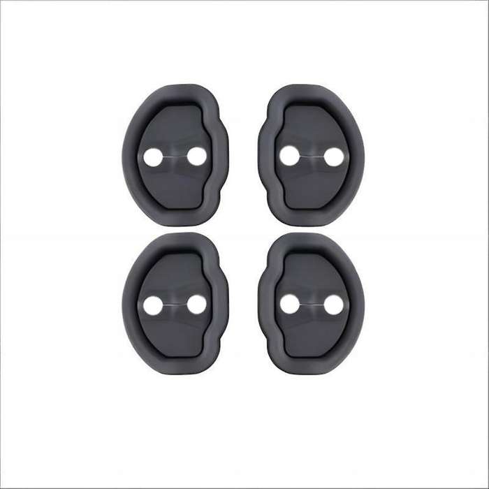 Car Door Silent Shock-Absorbing Silicone Door Latch Protective Cover for Model 3/Y Modification Acce