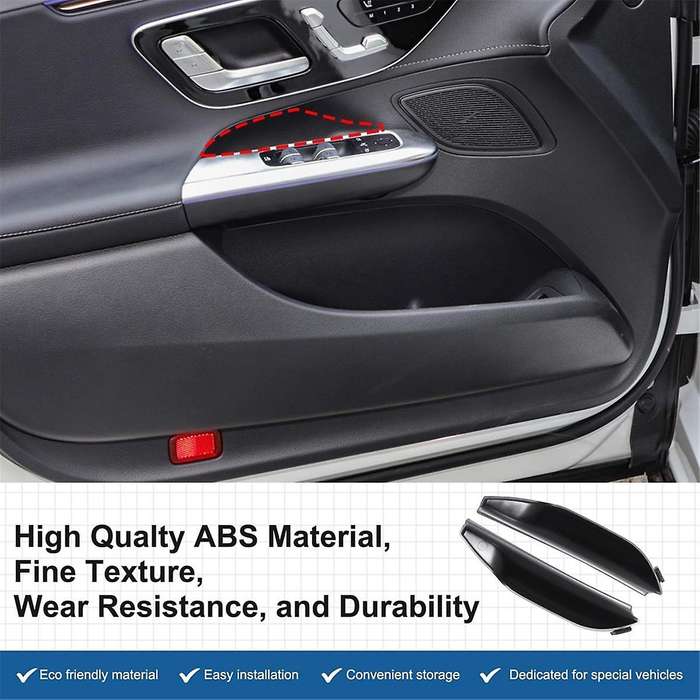 Car Door Storage Box Organizer Tray for EQE 2022-2024 Door Handle Pocket Insert Tray ,Front Door