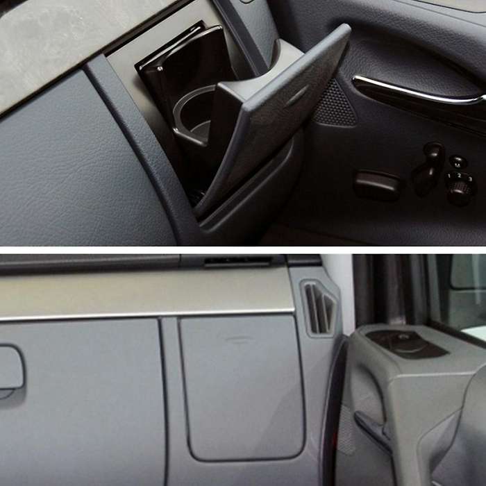 Car Drink Holder Car Passenger Side Dash Drink Cup Holder for W636 W639 A6396800458(Gray)