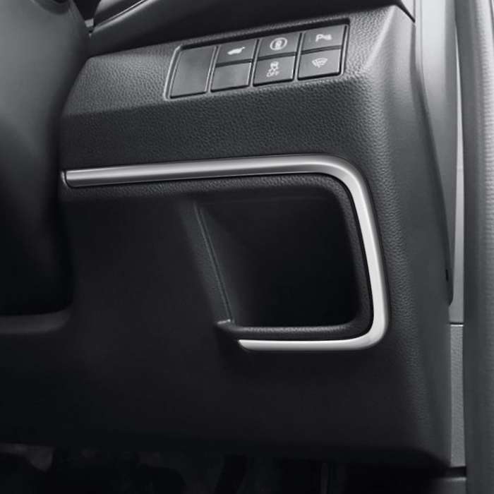 Car Driver Side Storage Box Cover Trim Strip Compatible Honda HRV Silver