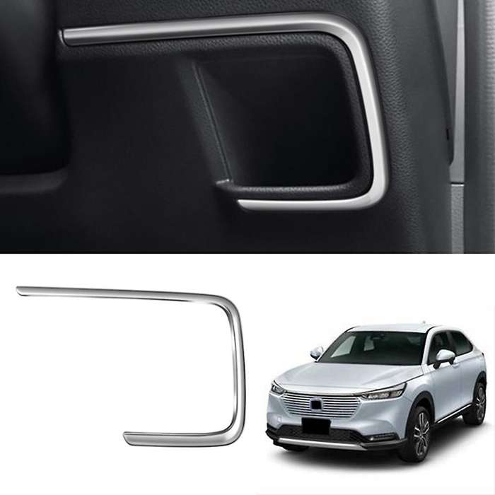 Car Driver Side Storage Box Cover Trim Strip Compatible Honda HRV Silver